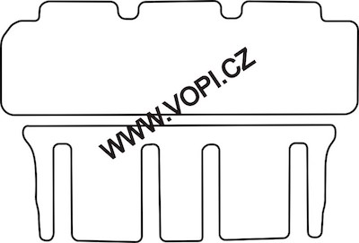 Autokoberce Kia Carnival III 07/2006 - 2011 zadní sada Colorfit (2336)